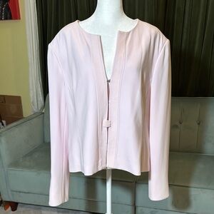 Talbots Soft Pink Open-Front Jacket
